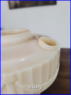 Vintage 1940's Aladdin Model B-75 Alacite Uranium Tall Lincoln Drape Oil Lamp