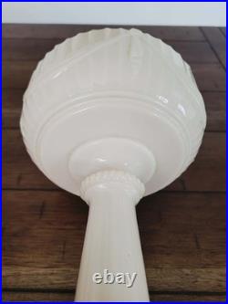 Vintage 1940's Aladdin Model B-75 Alacite Uranium Tall Lincoln Drape Oil Lamp
