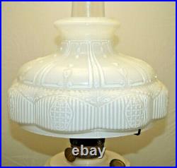 Vintage 1940s Aladdin Alacite Lincoln Drape Oil Kerosene Lamp With 501 Glass Shade