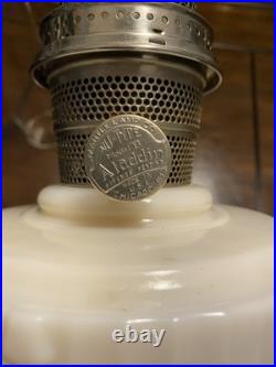 Vintage 1940s Aladdin B-75 Tall Lincoln Drape Alacite Oil Lamp -Type B / Heeless