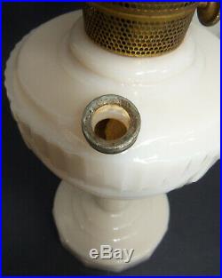 Vintage 1940s Aladdin Lincoln Drape Model B Alacite Glass Kerosene Lamp