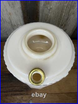 Vintage 1940s Aladdin Model B Tall Ivory Alacite Lincoln Drape Kerosene Oil Lamp