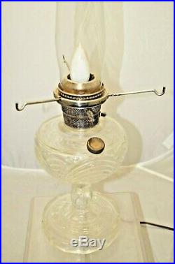 Vintage 1940s Aladdin Washington Drape Kerosene / Oil Lamp With Original Shade
