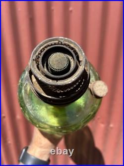 Vintage 1941 Aladdin Green B47 Bell stem Oil Lamp