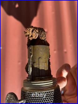 Vintage 1941 Aladdin Green B47 Bell stem Oil Lamp