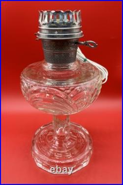 Vintage 1943 Aladdin Oil/Electric Lamp Washington Drape B-53X Clear Pedestal