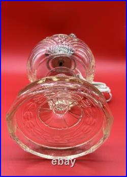 Vintage 1943 Aladdin Oil/Electric Lamp Washington Drape B-53X Clear Pedestal