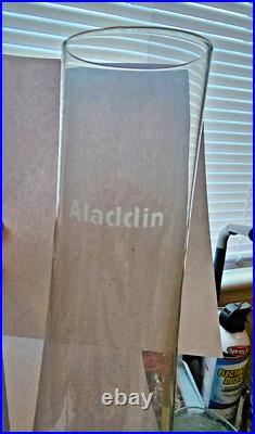 Vintage 1970s Aladdin Hurricane Lamp 23 Milk Glass Wheat & Daisy with Chimney #2