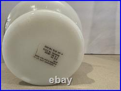 Vintage 1970s Aladdin Kerosene Lamp #23 Milk Glass Wheat & Daisy Tall Chimney