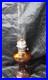 Vintage 1974 Aladdin #23 Amber Lincoln Drape Oil Lamp 24