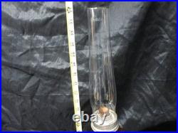 Vintage 1974 Aladdin #23 Amber Lincoln Drape Oil Lamp 24
