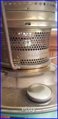 Vintage 24 Genuine Aladdin Oil Table Lamp Electrified White Milk Glass Shade