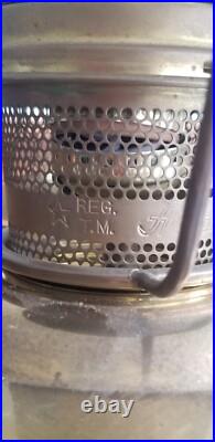 Vintage 24 Genuine Aladdin Oil Table Lamp Electrified White Milk Glass Shade