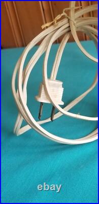 Vintage 24 Genuine Aladdin Oil Table Lamp Electrified White Milk Glass Shade