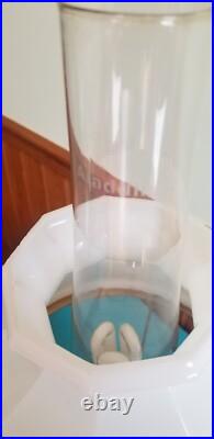 Vintage 24 Genuine Aladdin Oil Table Lamp Electrified White Milk Glass Shade