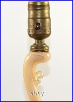 Vintage 30's-40's Alacite Aladdin Uranium Glass Boudoir Lamp