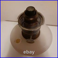 Vintage 40s Aladdin ALACITE MOONSTONE Glass Oil Lamp Model B Burner