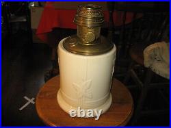 Vintage ALADDIN #12 Stoneware Vase Lamp withBrass Font & Brass #12 Burner