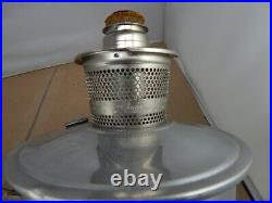 Vintage ALADDIN 23 Aluminum KEROSENE TABLE LAMP complete and working 1960's