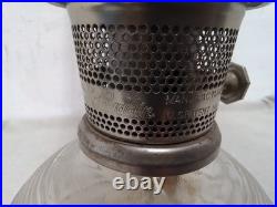 Vintage ALADDIN #23 OIL LAMP With ALADDIN GLASS CHIMNEY & MANTLE