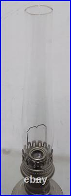 Vintage ALADDIN #23 OIL LAMP With ALADDIN GLASS CHIMNEY & MANTLE