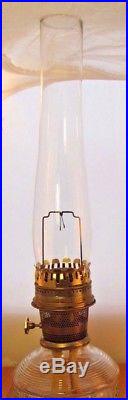 Vintage ALADDIN #23 Table Lamp Kerosene Oil Brass Clear Glass Lantern