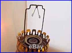 Vintage ALADDIN #23 Table Lamp Kerosene Oil Brass Clear Glass Lantern