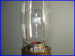 Vintage ALADDIN Amber Lincoln Drape Kerosene Oil Lamp #23 Dated 1979