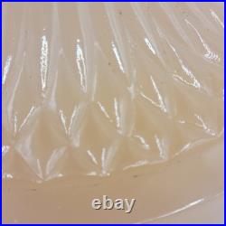 Vintage ALADDIN B-91 QUILT OIL LAMP WHITE MOONSTONE / ROSE MOONSTONE