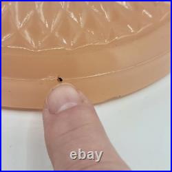 Vintage ALADDIN B-91 QUILT OIL LAMP WHITE MOONSTONE / ROSE MOONSTONE