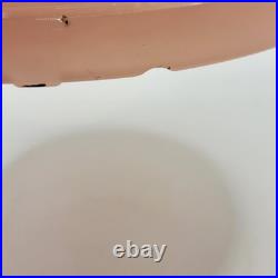 Vintage ALADDIN B-91 QUILT OIL LAMP WHITE MOONSTONE / ROSE MOONSTONE