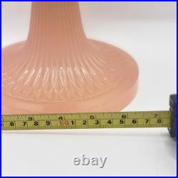Vintage ALADDIN B-91 QUILT OIL LAMP WHITE MOONSTONE / ROSE MOONSTONE