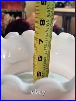 Vintage ALADDIN CORINTHIAN converted oil LAMP Model B pink moonstone roses SHADE