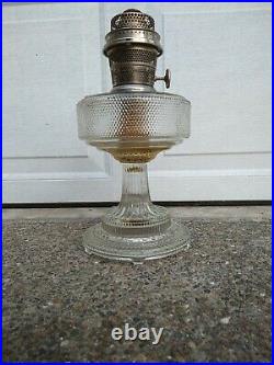 Vintage ALADDIN Colonial Kerosene Oil Lamp 1933-35 Model B Hobnail
