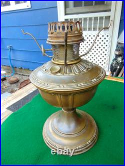Vintage ALADDIN Fancy Brass Model 8 Oil Lamp Base with Model 11 Burner VGC