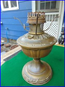 Vintage ALADDIN Fancy Brass Model 8 Oil Lamp Base with Model 11 Burner VGC
