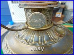 Vintage ALADDIN Fancy Brass Model 8 Oil Lamp Base with Model 11 Burner VGC
