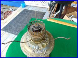 Vintage ALADDIN Fancy Brass Model 8 Oil Lamp Base with Model 11 Burner VGC