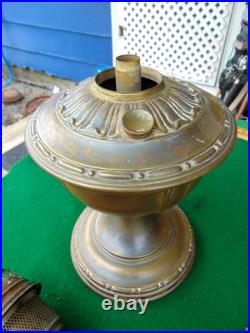 Vintage ALADDIN Fancy Brass Model 8 Oil Lamp Base with Model 11 Burner VGC