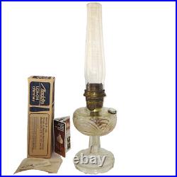 Vintage ALADDIN Glass Washington Drape Oil-Kerosene Lamp B-53 Model-B Burner