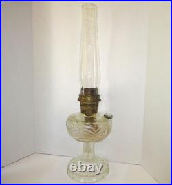 Vintage ALADDIN Glass Washington Drape Oil-Kerosene Lamp B-53 Model-B Burner