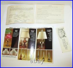 Vintage ALADDIN Glass Washington Drape Oil-Kerosene Lamp B-53 Model-B Burner