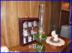 Vintage ALADDIN KEROSENE OIL LAMP GREEN