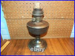 Vintage ALADDIN MANTEL LAMP CO. Model 12 Nickel Plated Kerosene Lamp