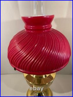 Vintage ALADDIN Model 23 Brass Kerosene Oil Lamp