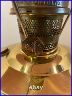 Vintage ALADDIN Model 23 Brass Kerosene Oil Lamp
