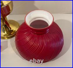 Vintage ALADDIN Model 23 Brass Kerosene Oil Lamp