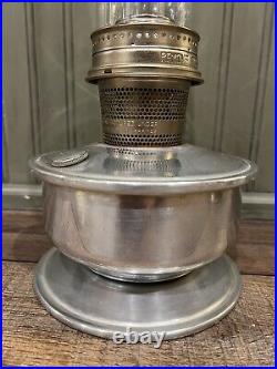 Vintage ALADDIN Model # 23 Kerosene Oil Lamp Made in England Original Chimney