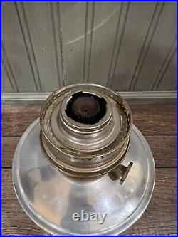 Vintage ALADDIN Model # 23 Kerosene Oil Lamp Made in England Original Chimney