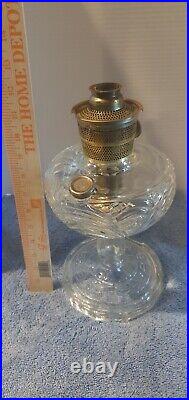 Vintage ALADDIN Model B-39 CLEAR Beta Crystal WASHINGTON DRAPE OIL LAMP